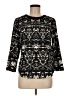 J.Crew 100% Polyester Black 3/4 Sleeve Top Size 6 - photo 1