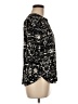 J.Crew 100% Polyester Black 3/4 Sleeve Top Size 6 - photo 4