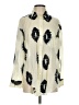 MNG Print Ivory Long Sleeve Blouse Size 4 - photo 1