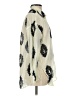 MNG Print Ivory Long Sleeve Blouse Size 4 - photo 4
