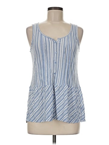Vintage America Blues Sleeveless Blouse (view 1)