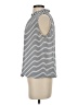 Ann Taylor LOFT Outlet 100% Polyester Stripes Ivory Sleeveless Blouse Size S - photo 5