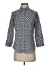 Talbots Print Gray 3/4 Sleeve Button-Down Shirt Size 4 - photo 1