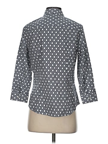 Talbots 3/4 Sleeve Button-Down Shirt (view 2)