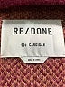 RE/DONE Plaid Burgundy Cardigan Size M - photo 7