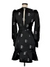 Joie 100% Polyester Hearts Black Cocktail Dress Size 6 - photo 2