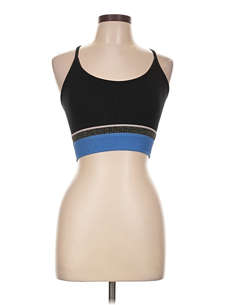 Pre-owned Xhilaration Sleeveless Top Black Halter Neckline Tops