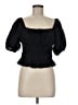 ABound 100% Cotton Black Short Sleeve Blouse Size M - photo 1