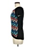 Say Anything Teal Black Short Sleeve Top Size M - photo 5