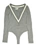 Lovers + Friends Gray Bodysuit Size XXS - photo 1