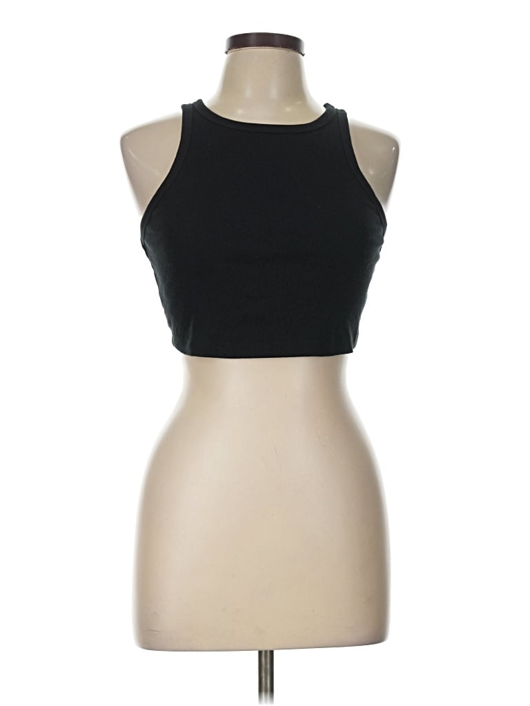 Pre-owned Wild Fable Tank Top Black Halter Neckline Tops
