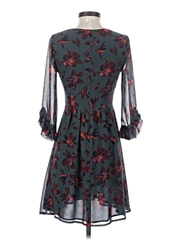 Madewell Moonblossom Ruffle-Sleeve Dress in Winter Orchid (view 2)