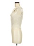 LUMINARY Ivory Sleeveless Top Size M - photo 5