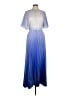 L'IDÉE 100% Polyester Blue Cocktail Dress Size 6 - photo 1