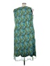 Maggie Barnes 100% Polyester Print Teal Cocktail Dress Size 32W - photo 2