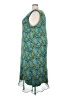 Maggie Barnes 100% Polyester Print Teal Cocktail Dress Size 32W - photo 5