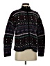 Talbots 100% Wool Print Black Wool Pullover Sweater Size S - photo 1
