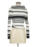 Just Fab Stripes Ivory Turtleneck Sweater Size M - photo 1