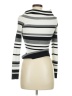 Just Fab Stripes Ivory Turtleneck Sweater Size M - photo 2