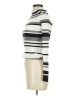 Just Fab Stripes Ivory Turtleneck Sweater Size M - photo 5