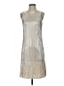 H&M 100% Polyester Metallic Silver Cocktail Dress Size XS - photo 1