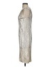 H&M 100% Polyester Metallic Silver Cocktail Dress Size XS - photo 5