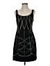 Bisou Bisou Graphic Black Cocktail Dress Size 4 - photo 1
