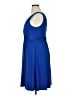 David's Bridal Solid Blue Cocktail Dress Size 14 - photo 5