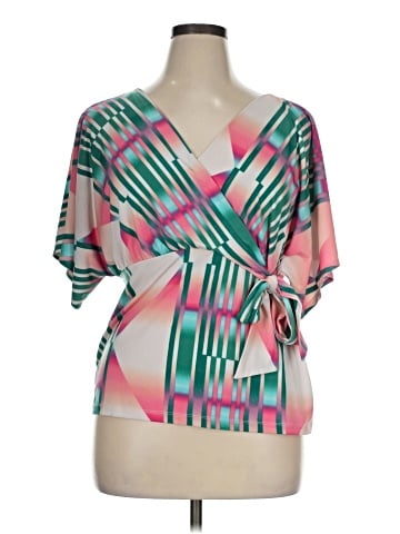 JLo by Jennifer Lopez Short Sleeve Blouse (view 1)
