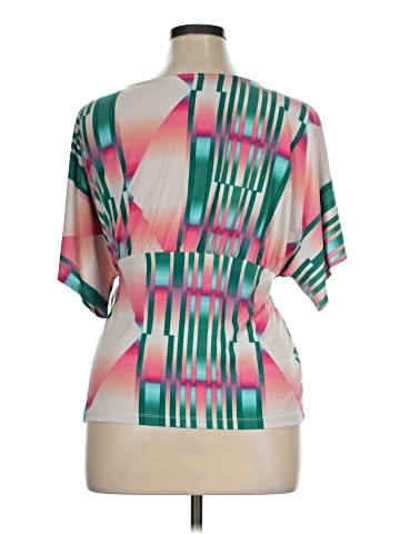 JLo by Jennifer Lopez Short Sleeve Blouse (view 2)