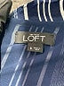 Ann Taylor LOFT 100% Rayon Stripes Blue Romper Size 6 - photo 4