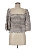 Ann Taylor LOFT Gray 3/4 Sleeve Top Size M - photo 1