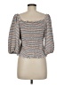 Ann Taylor LOFT Gray 3/4 Sleeve Top Size M - photo 2