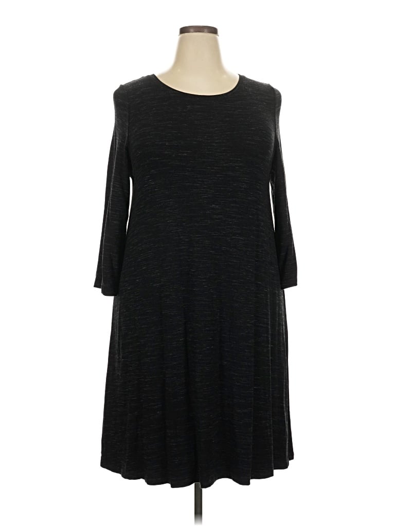 Pre-owned Hilary Radley Casual Dress In Gray
