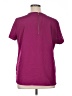 Lands' End 100% Polyester Purple Short Sleeve Blouse Size 16 - photo 2