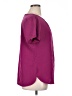 Lands' End 100% Polyester Purple Short Sleeve Blouse Size 16 - photo 4