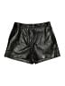Babaton 100% Polyurethane Metallic Black Shorts Size 6 - photo 1