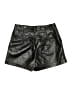 Babaton 100% Polyurethane Metallic Black Shorts Size 6 - photo 2