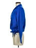 Haute Monde 100% Polyester Blue Long Sleeve Blouse Size M - photo 5