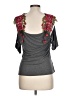 Sheilay Gray Short Sleeve Top Size L - photo 2