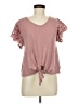 Mary & Mo Pink Short Sleeve Top Size M - photo 1