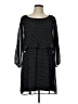 Express 100% Polyester Polka Dots Black Casual Dress Size L - photo 1