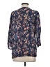 Caslon 100% Viscose Blue 3/4 Sleeve Blouse Size S - photo 2