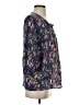 Caslon 100% Viscose Blue 3/4 Sleeve Blouse Size S - photo 4