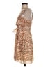 Theory 100% Polyester Print Tan Casual Dress Size 2 - photo 5