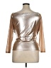 Ashley Stewart Metallic Silver 3/4 Sleeve Top Size 14 Plus - photo 2