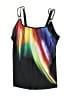 Unbranded Tie-dye Black Swimsuit Top Size 4X - photo 1
