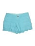Lilly Pulitzer 100% Cotton Hearts Teal Shorts Size 0 - photo 1