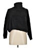 Poof! Metallic Black Turtleneck Sweater Size M - photo 1