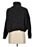 Poof! Metallic Black Turtleneck Sweater Size M - photo 2